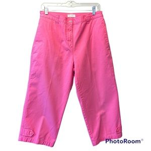 Christopher & Banks pink capris size 10